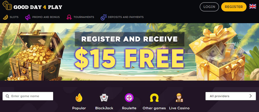 Gdfplay Casino 15 EURO no deposit bonus, promo code