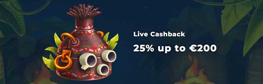 Wazamba: Cashback Naživo až do 25%