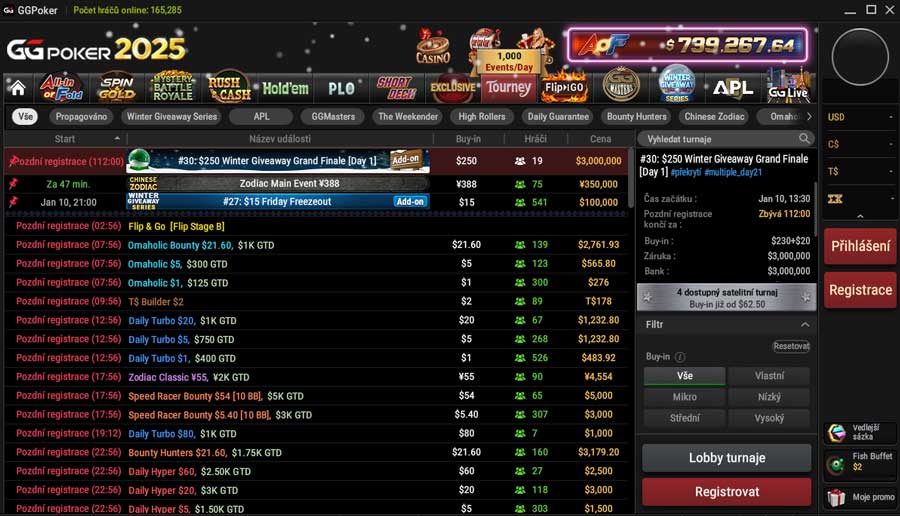 🏆 GGPoker – Turnaje, Cash Games a Rozmanitost Variant