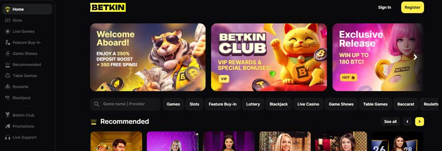 50 Free Spins Bez Vkladu v Betkin Casino
