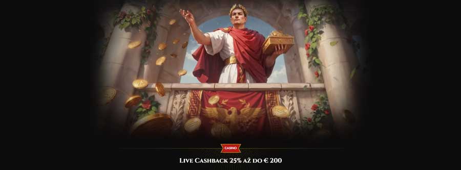 Legiano Casino CZ Cashback Naživo až do 25%