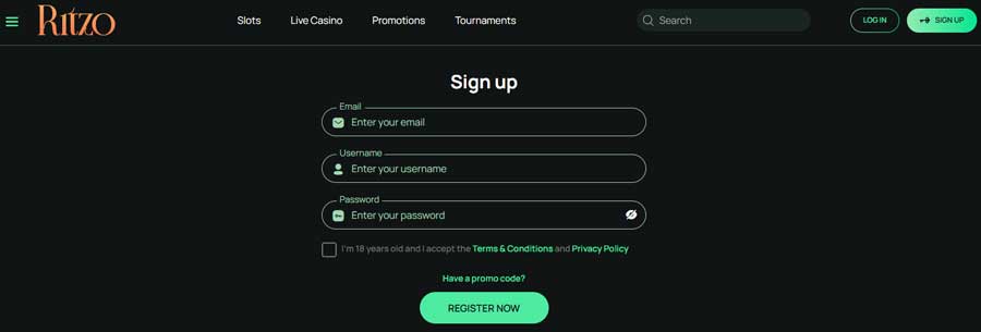 50 Free Spins Bez Vkladu v Ritzo Casino