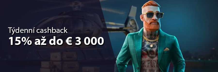 MrPunter: Cashback Kasino až 15%