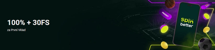 SpinBetter: 100% + 30FS za První Vklad