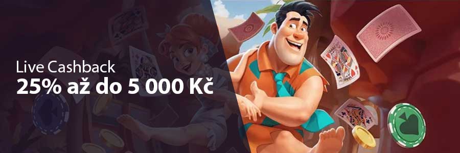 StoneVegas: Cashback Naživo až do 25%
