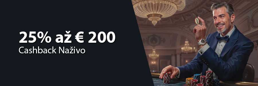 WonderLuck: Cashback Naživo až do 25%