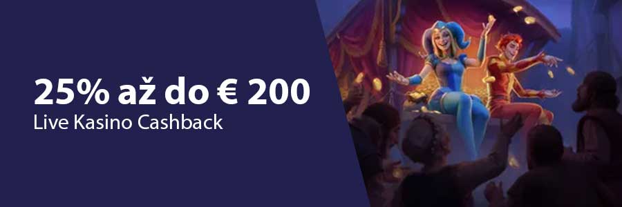 LolaJack: Cashback Naživo až do 25%